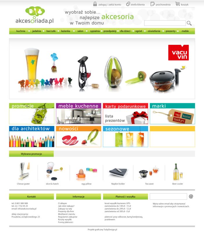 Webpage Akcesoriada
