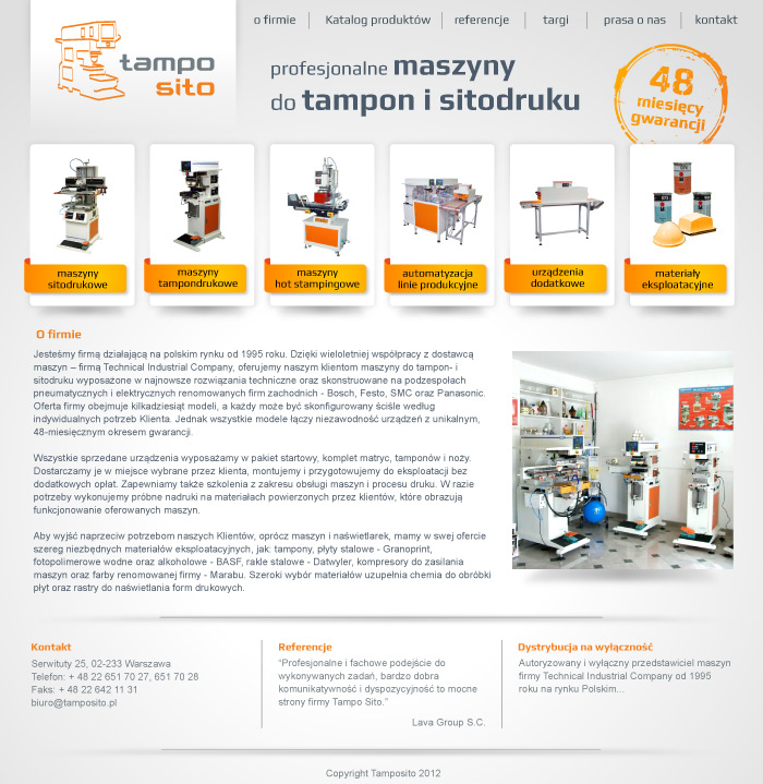 Webpage Tamposito
